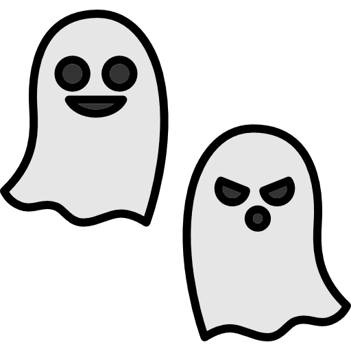 Ghost scary horror halloween icon
