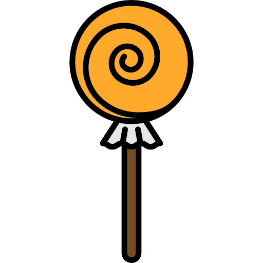 Lollipop sugar sweet food icon