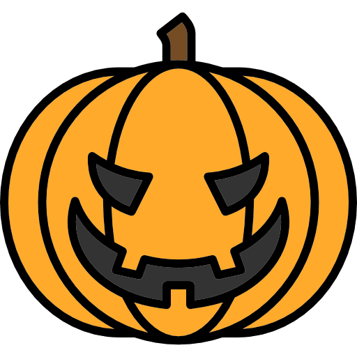 Pumpkin scary terror spooky icon