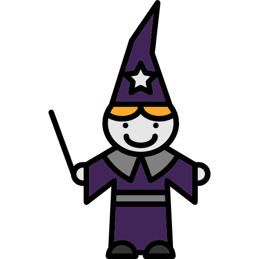 Wizard scary fear horror icon