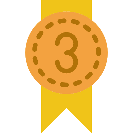 Bronze medal sports and competition sports third icon