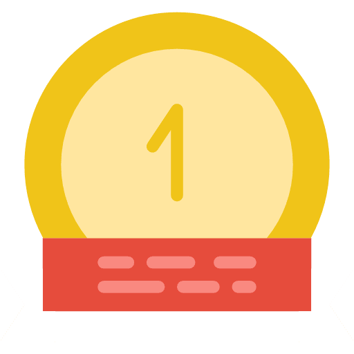 Gold medal medal best prize icon