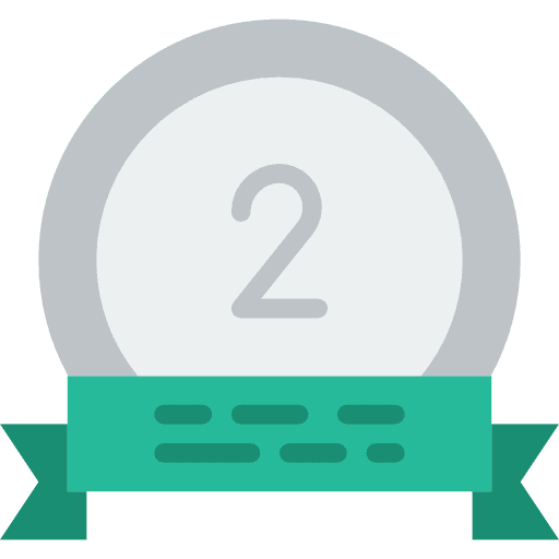 Silver medal medal sports second icon