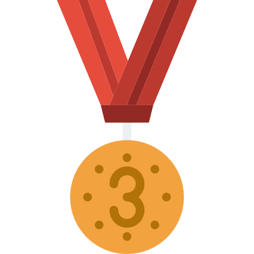 Bronze medal sports and competition bronze medal sports icon