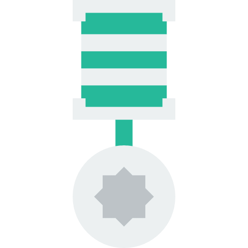 Medal award sports and competition winner icon