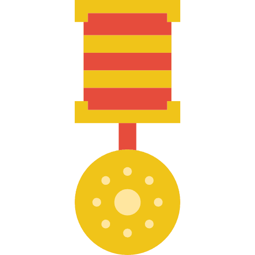 Medal winner sports and competition champion icon
