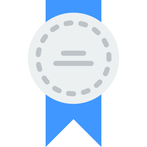 Silver medal sports medal second icon