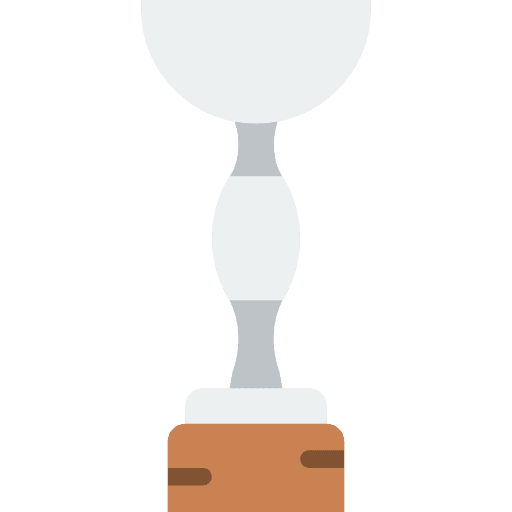 Trophy sports and competition cup award icon