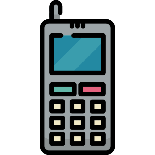 Mobile phone communications vintage mobile phone icon