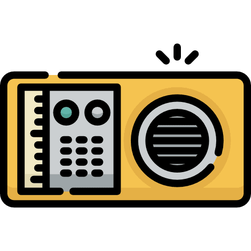 Radio vintage radio electronics icon