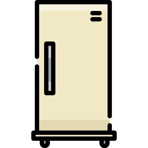Refrigerator cold electronic kitchen icon