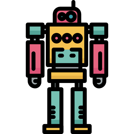 Robot mechanics electronics robots icon