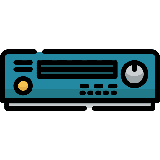Video player video tape recording tape icon