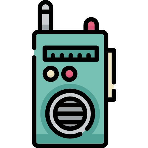 Walkie talkie communication communications police icon