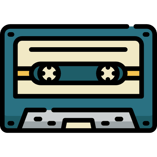 Cassette cassette musical communications icon