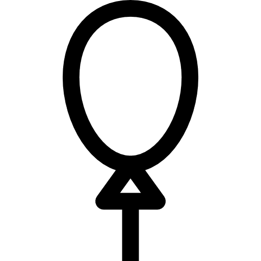 Balloon birthday and party decoration balloon icon