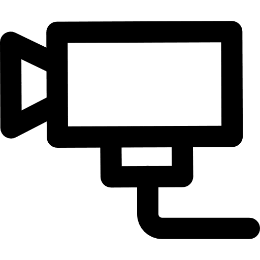 Cctv technology security system camera icon