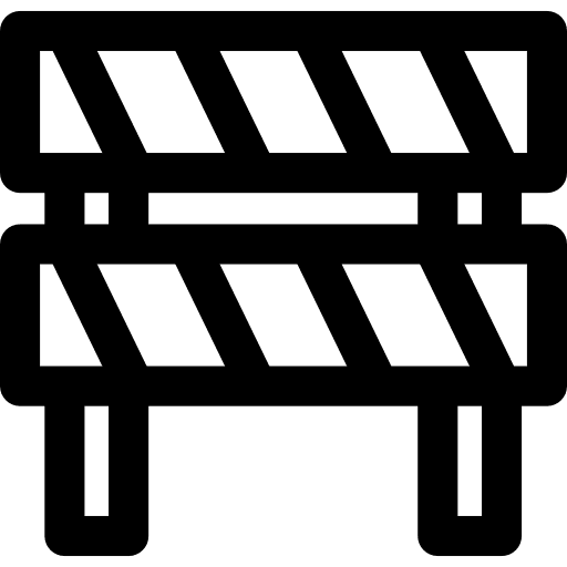 Barrier barrier obstacle construction and tools icon