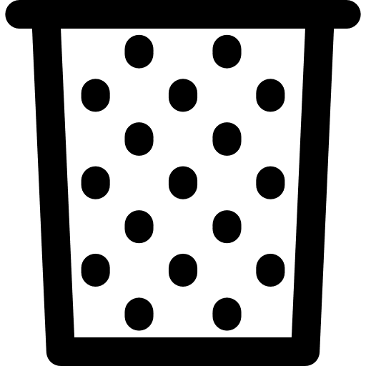 Trash basket trash miscellaneous icon
