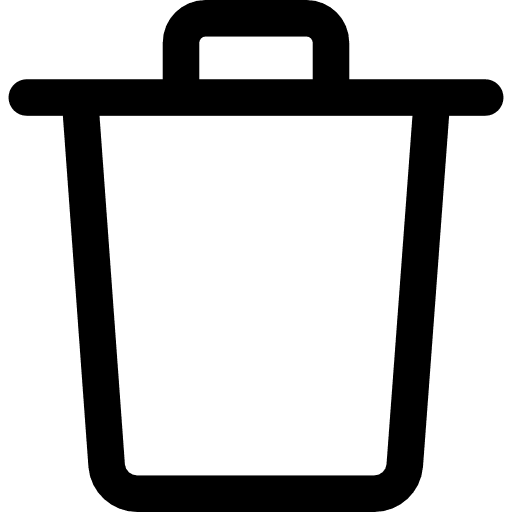 Trash miscellaneous interface tools and utensils icon