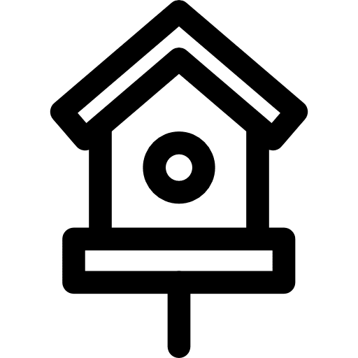 Bird house garden animals yard icon