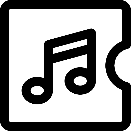 Music music player musical note quaver icon