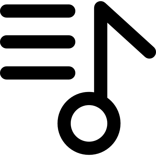 Playlist multimedia music note playlist icon