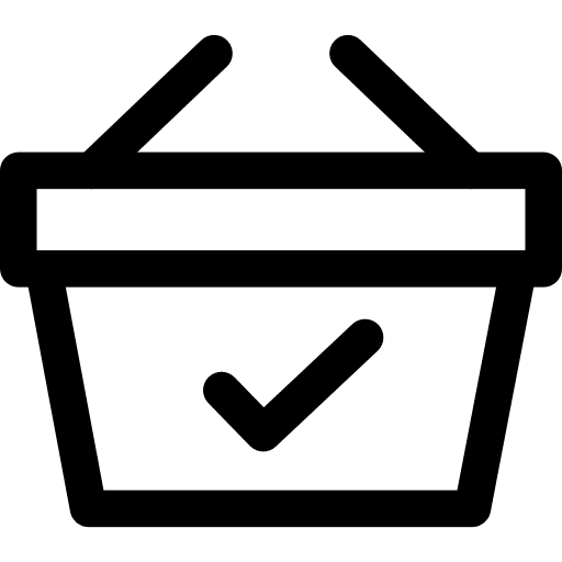 Shopping basket supermarket commerce business and finance icon