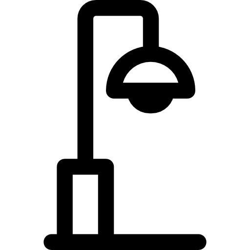 Street light lamp lights light bulb icon