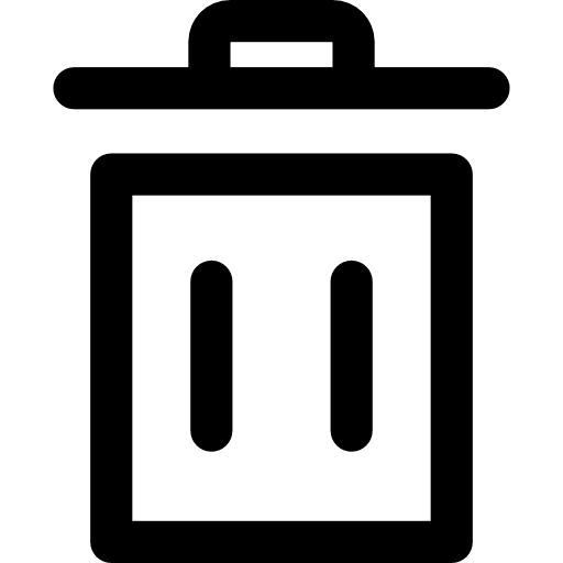 Trash garbage trash interface icon