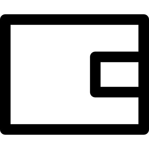 Wallet notes money holder icon