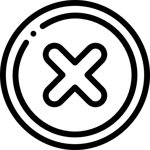 Cancel signs equis forbidden icon