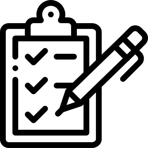 Clipboard checking verification tasks icon