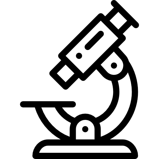 Microscope tools and utensils observation microscope icon