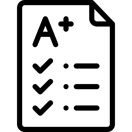 Test education success test icon