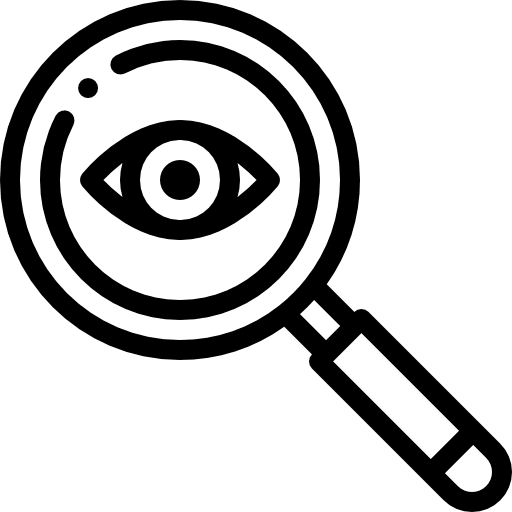 Testing glasses vision healthcare education icon