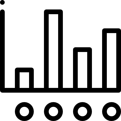 Analytics seo and web business and finance stats icon