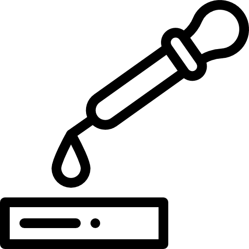 Blood test education medical blood sample icon