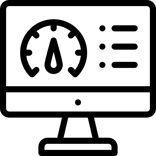 Speed technology computer screen icon