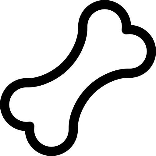 Dog food pet food and restaurant bone icon