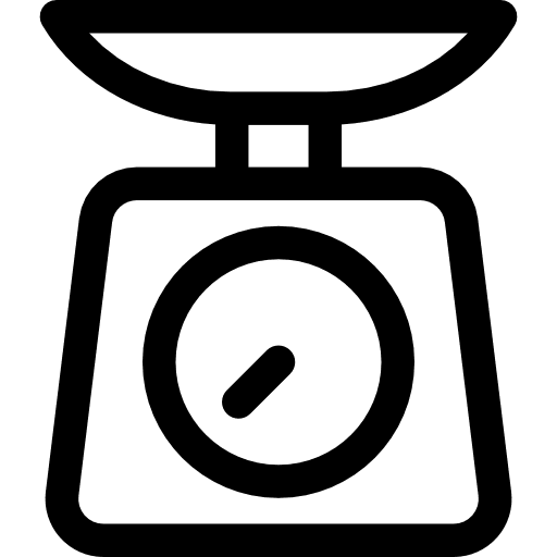 Scale kitchen control food and restaurant icon