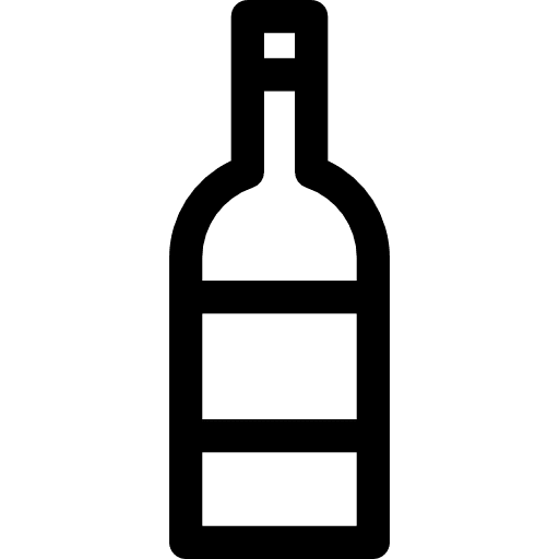 Wine alcohol bottle alcoholic drinks icon