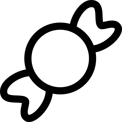 Candy sugar sweets toffee icon