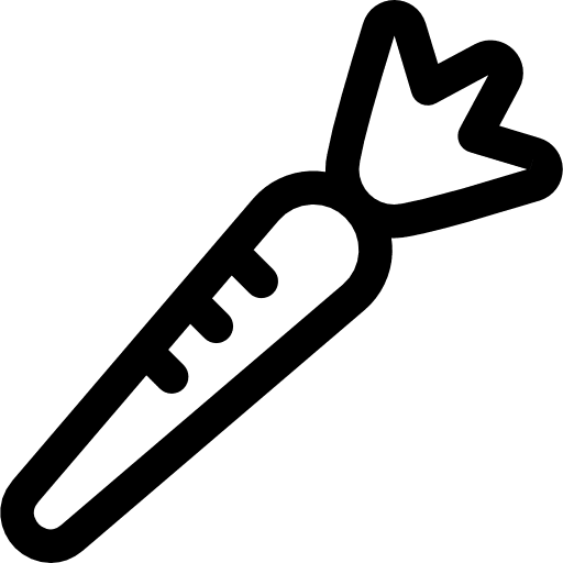 Carrot carrot vegetarian food and restaurant icon