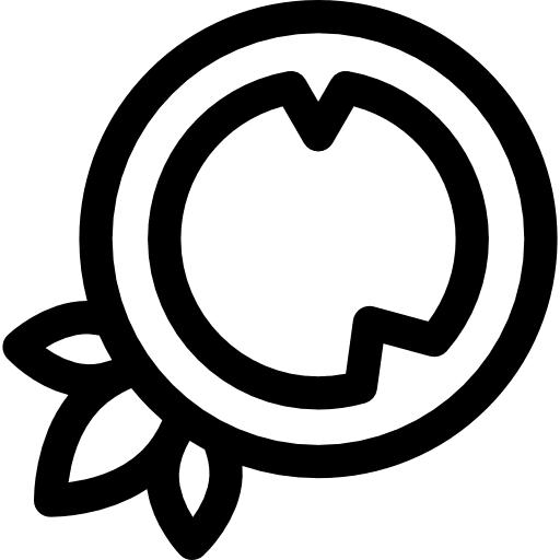 Coconut natural food and restaurant food icon