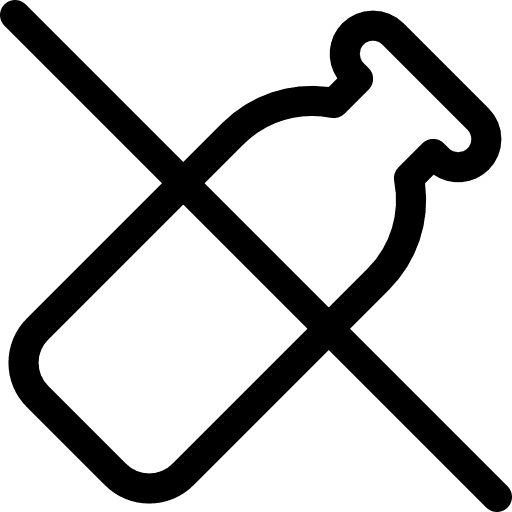 Dairy prohibited dairy drink icon