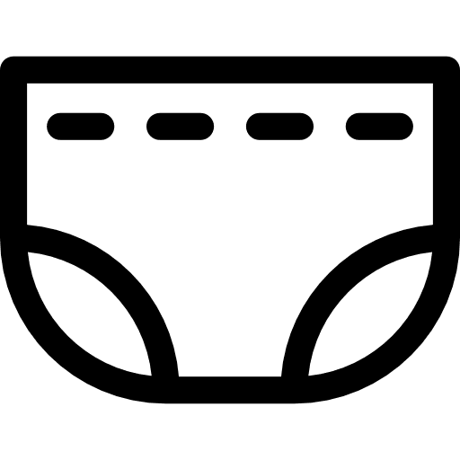 Diaper childhood infant baby icon