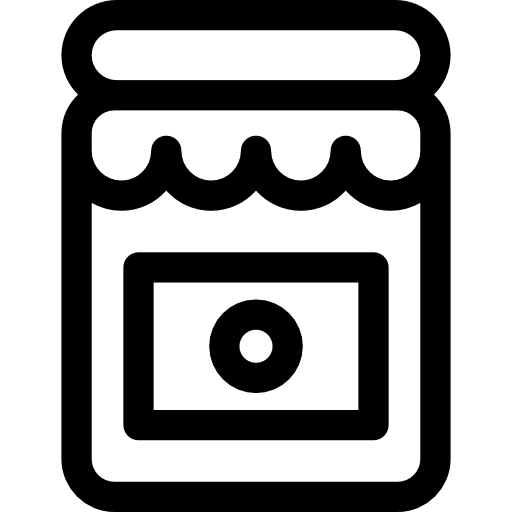 Jam strawberry food and restaurant jam icon