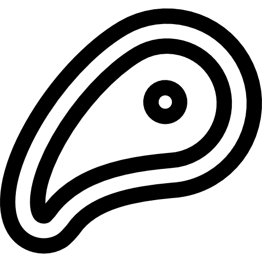 Meat barbecue food and restaurant food icon