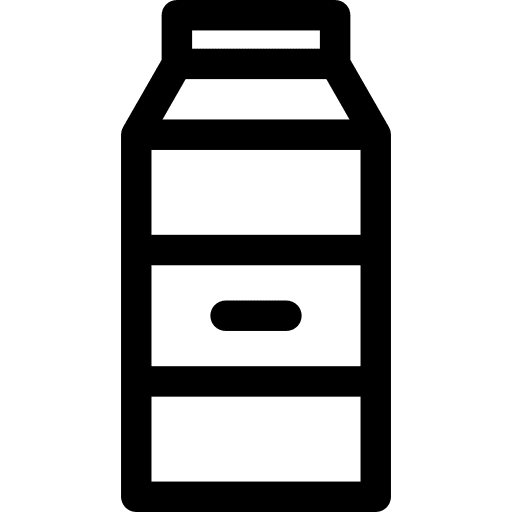 Milk drink food and restaurant breakfast icon